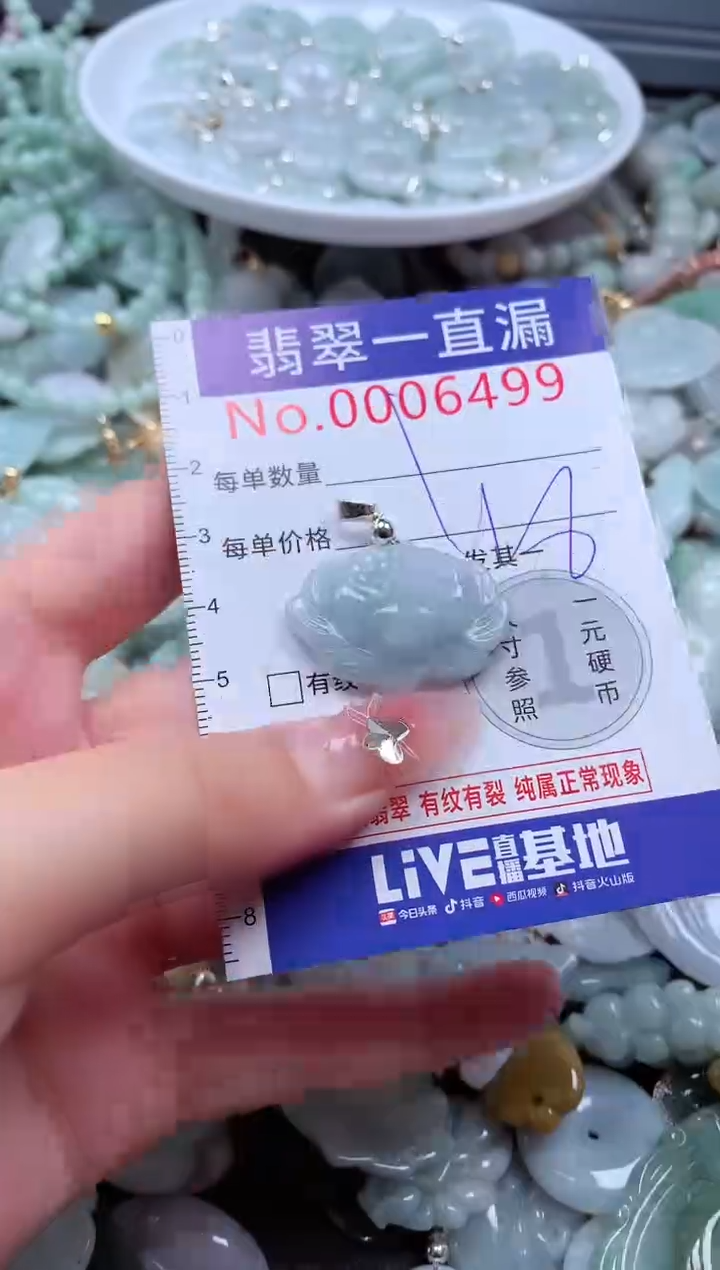 翡翠未镶嵌吊坠(不含链)6499