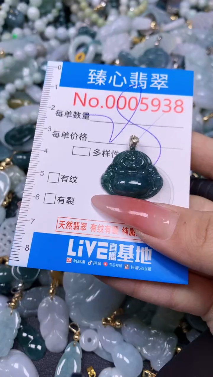 【闪购商品】翡翠颈饰未镶嵌含绳0005938