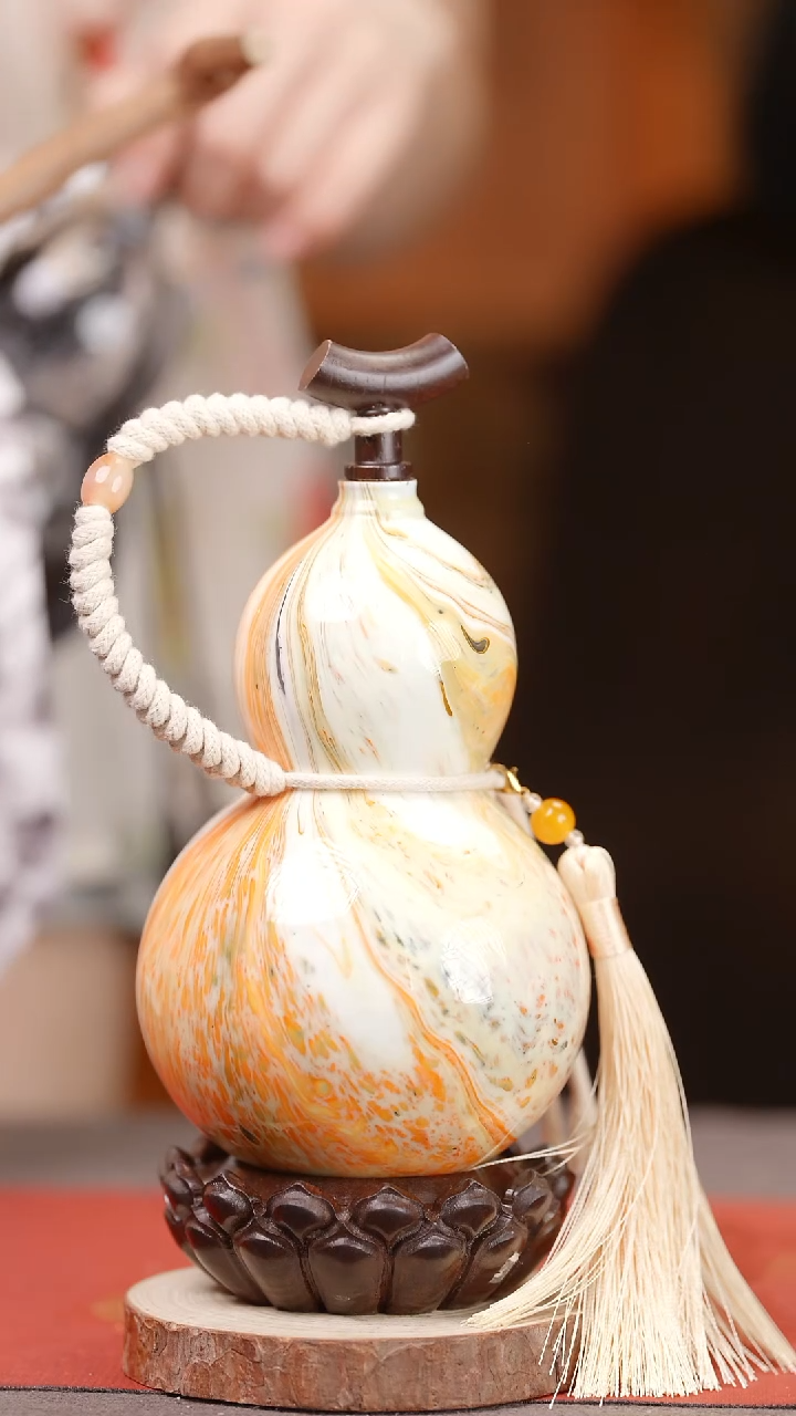 1380大漆葫芦手捻车挂脖挂挂件