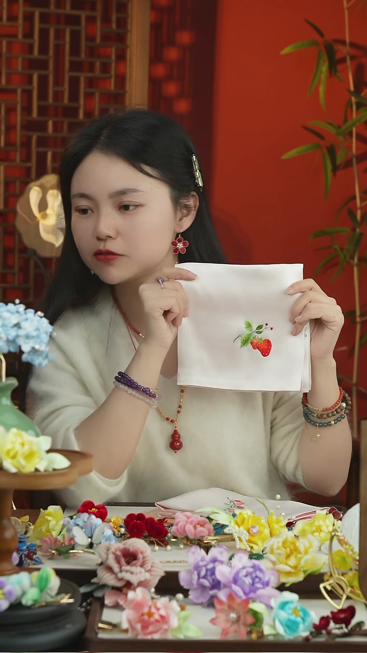 刺绣闪购纯手工非遗国风饰品