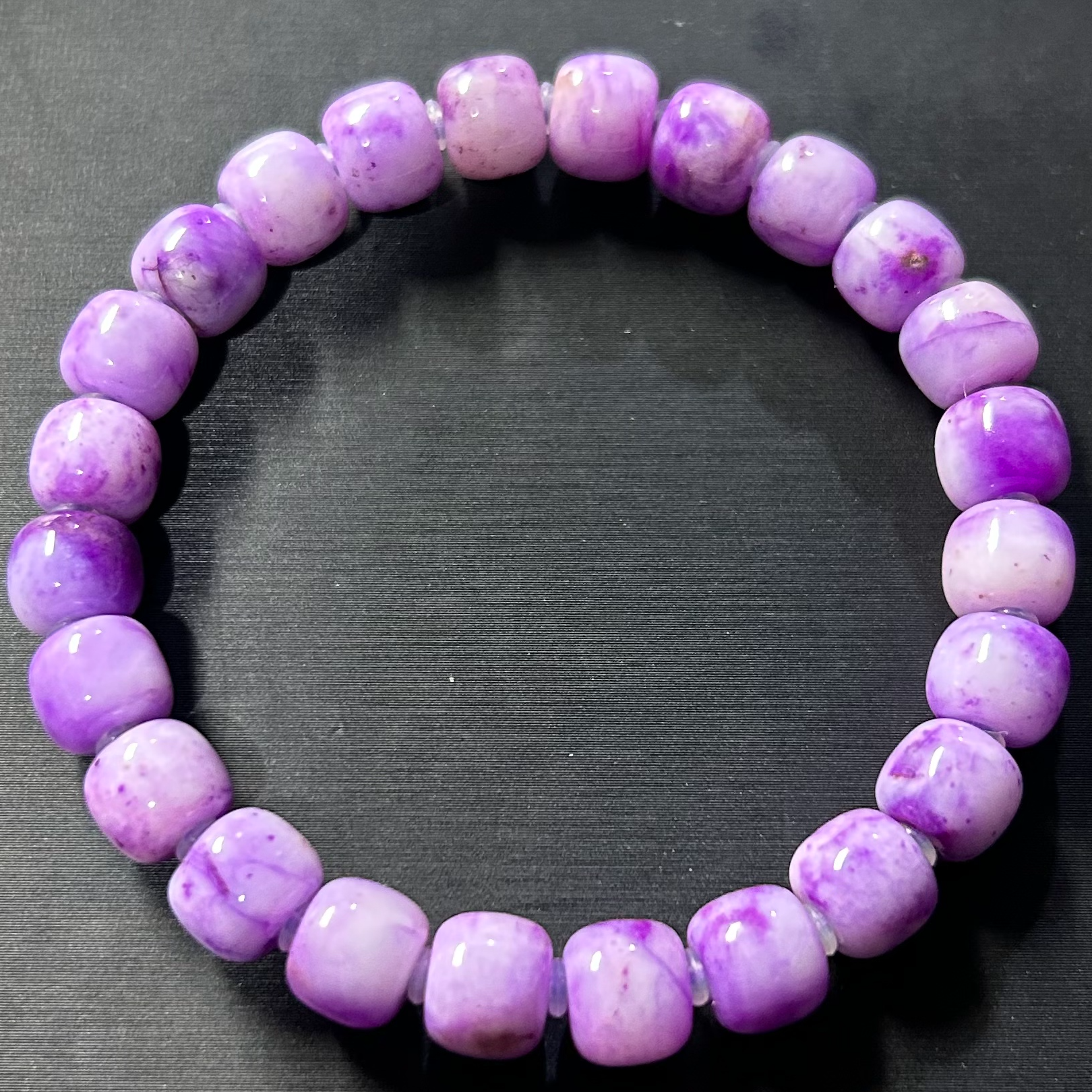 32001418紫罗兰飘花老型加隔片手串（多样性发其一）624