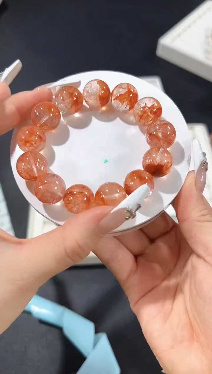 未镶嵌手串水晶40f多样性发其一【1条】默认微瑕15mm