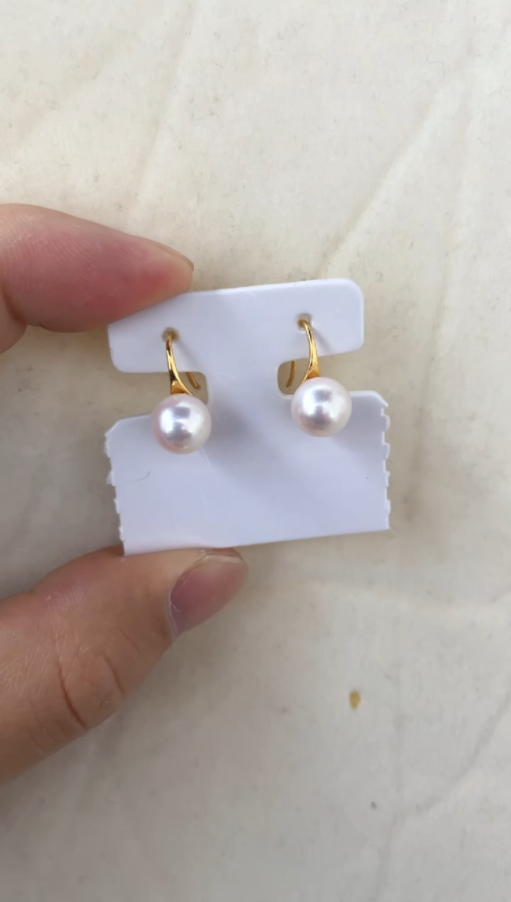 【闪购商品】海水珍珠耳饰银S925镶嵌耳钉