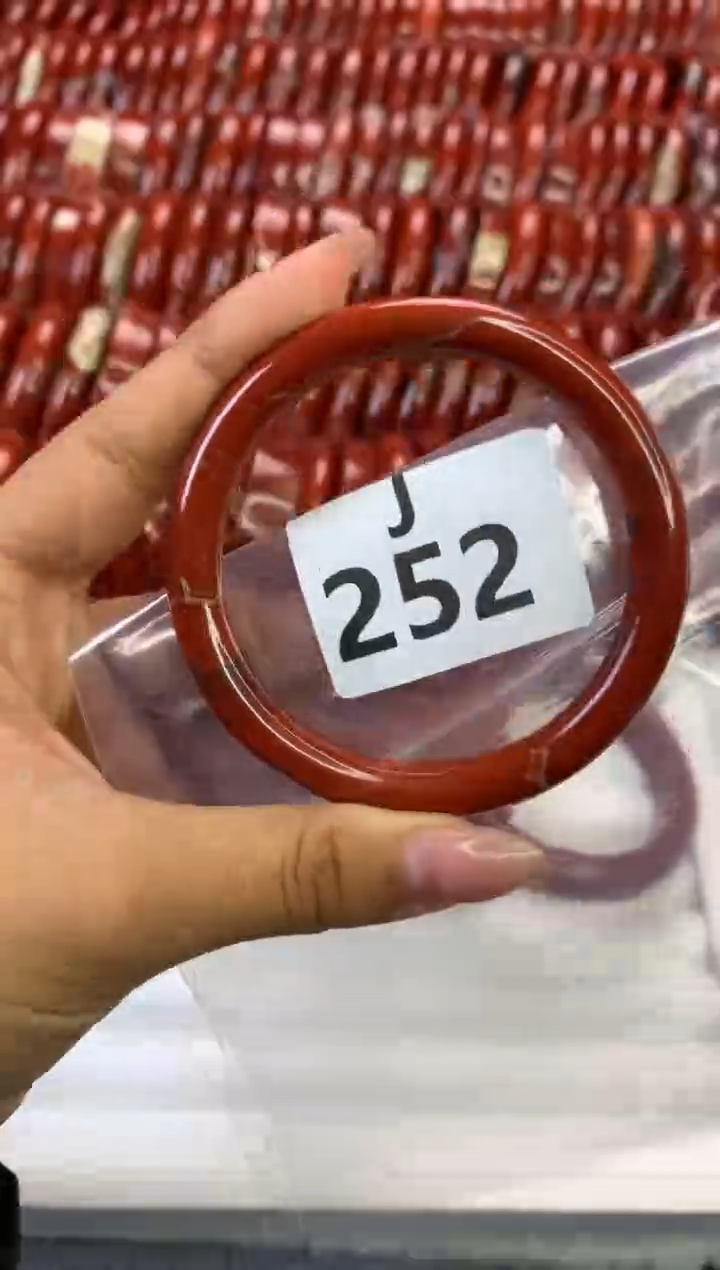 【闪购商品】碧石红碧石手镯J未镶嵌252-58