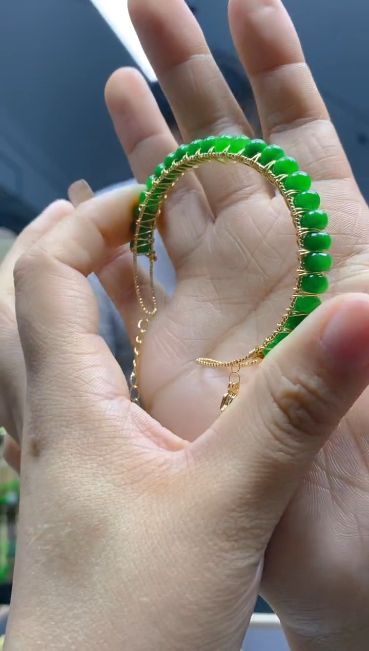 【闪购商品】翡翠耳饰合金0606翡翠手镯