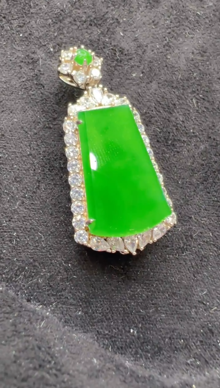 吊坠(不含链)银S925镶嵌翡翠多样性团购发一件