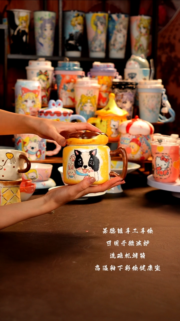 景德镇手工手绘杯杯