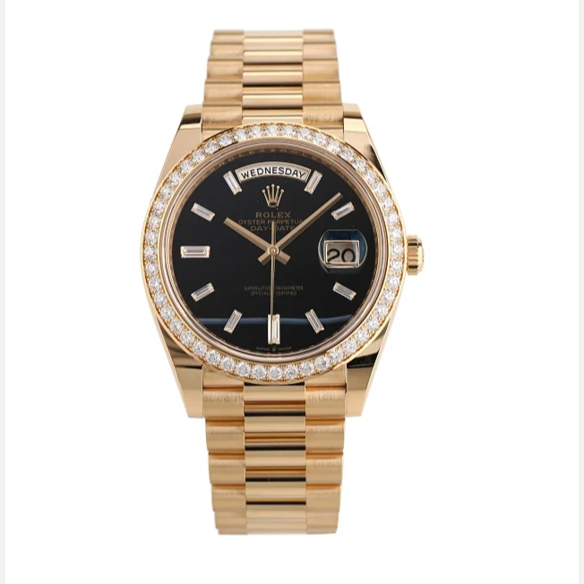 全新未使用 Rolex/劳力士 礼尚往来24年228348黑玛瑙男表556R2