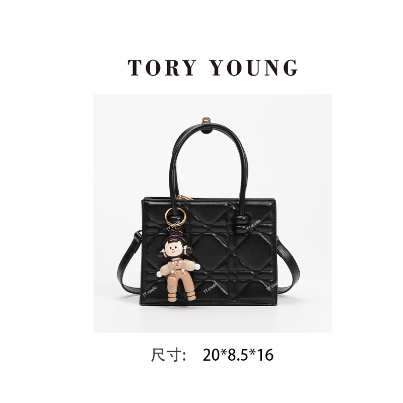 【TY】SKL-7317-黑色 轻奢高级韩版单肩潮流时尚简约女包