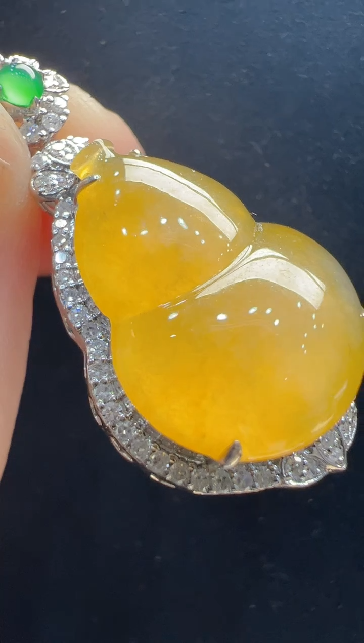 【闪购商品】翡翠吊坠(不含链)18K金镶嵌多样性发货拍一发一