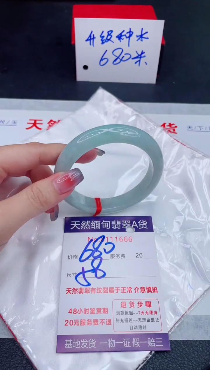 未镶嵌手镯翡翠680.00