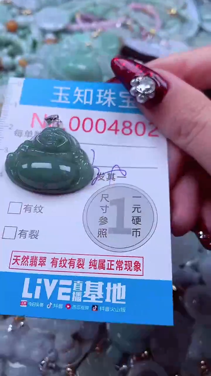 吊坠(不含链)未镶嵌翡翠4802