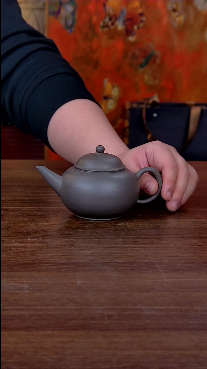 【闪购商品】紫砂茶壶青灰泥大水平壶270CC
