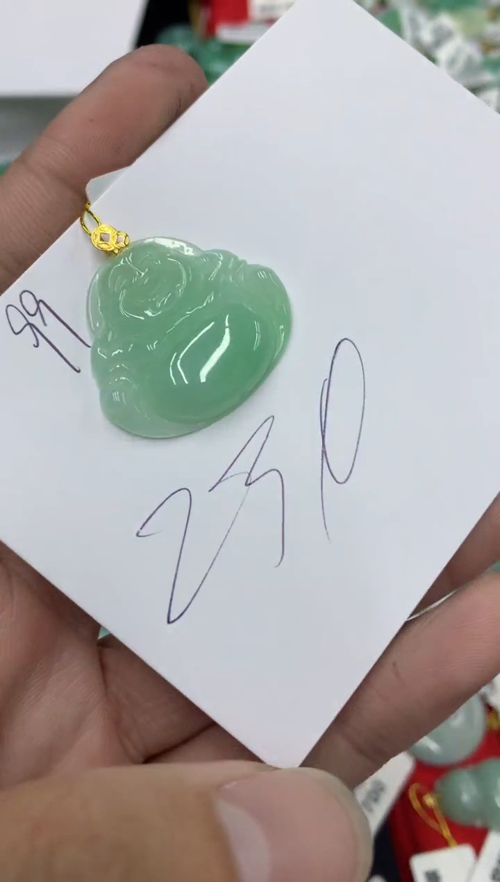 【闪购商品】翡翠颈饰18K金镶嵌号链接11111111