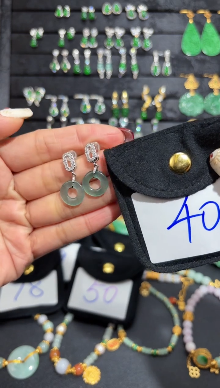 【闪购商品】翡翠颈饰银S925镶嵌蛋面/支持复检/一件