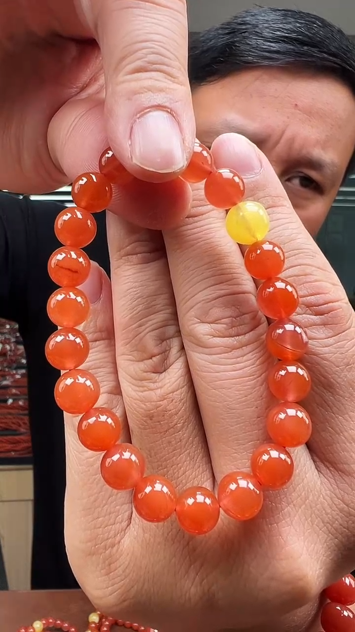 未镶嵌珠串南红玛瑙C01云南保山8mm+