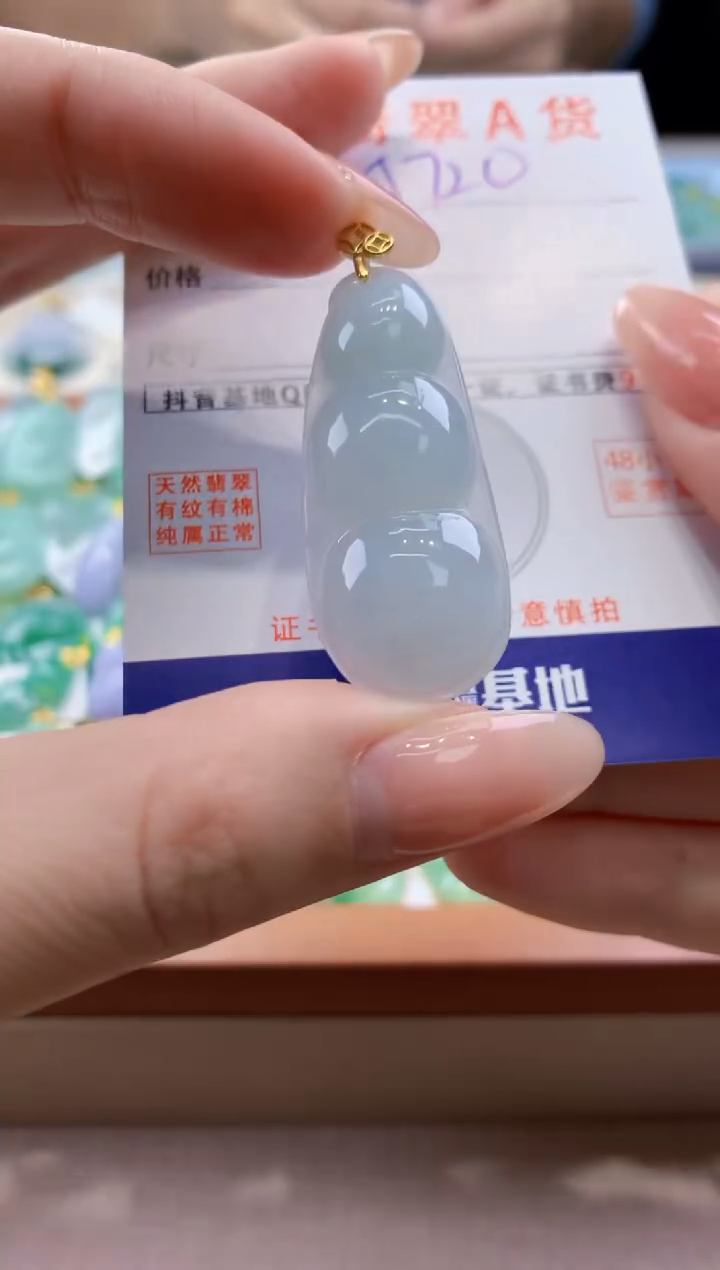 颈饰未镶嵌翡翠天然翡翠挂件