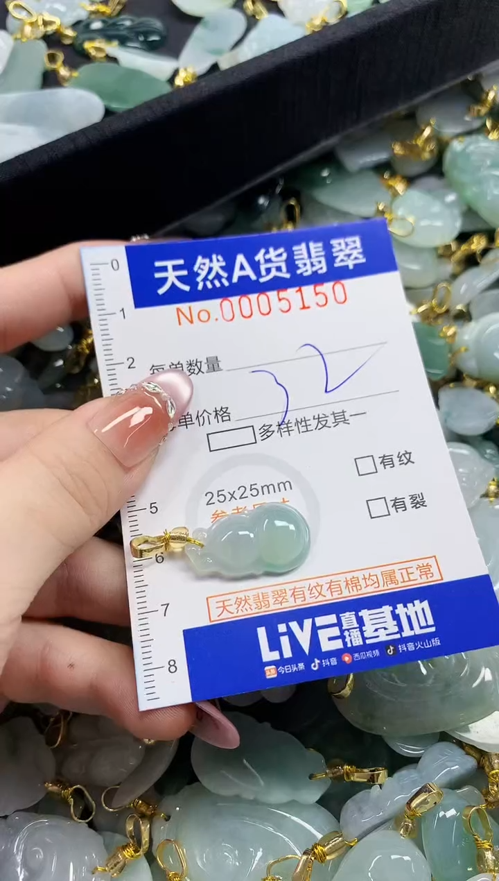 颈饰未镶嵌翡翠d****s天然A货翡翠