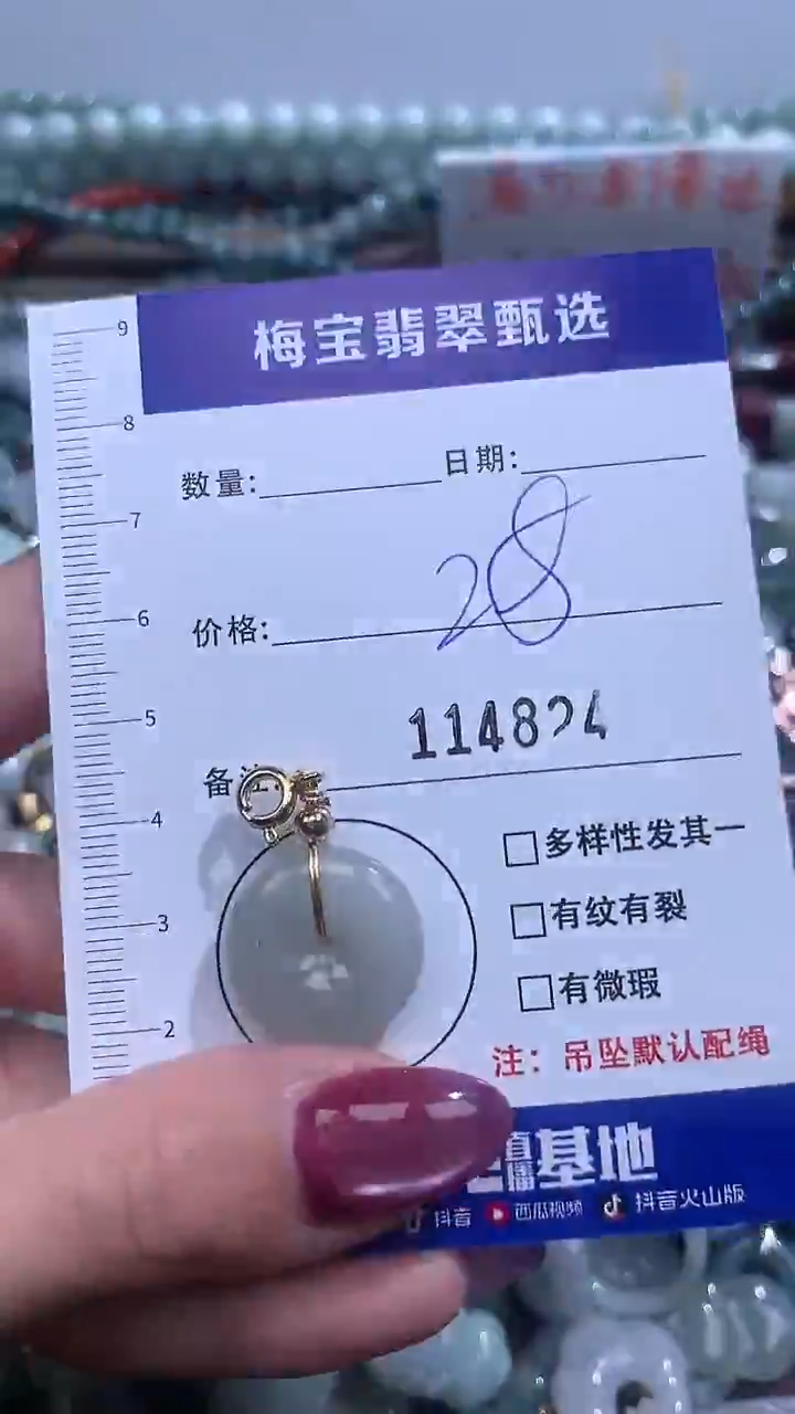 吊坠(不含链)未镶嵌翡翠28