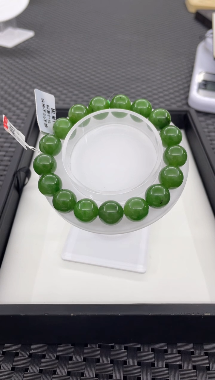 手串未镶嵌和田玉微矿点（多样性发一件）S1470