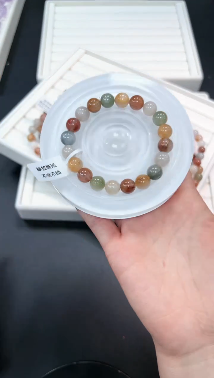 【闪购商品】水晶手绳未镶嵌99e多样性发其一/1条9mm默认微瑕