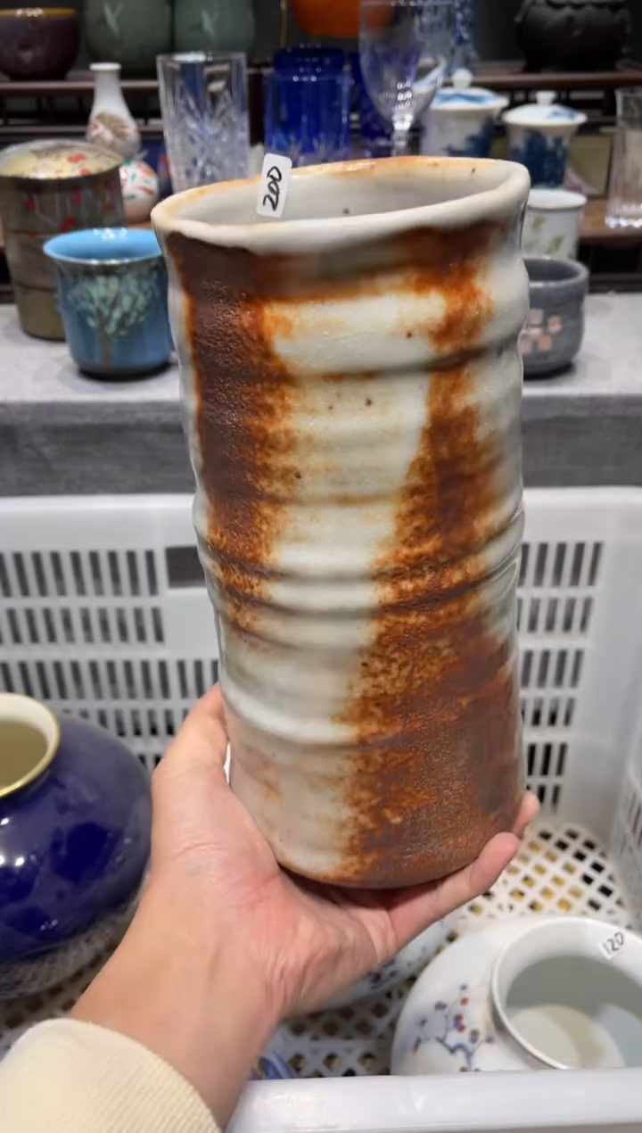 瓷片T10志野花瓶花瓶花瓶