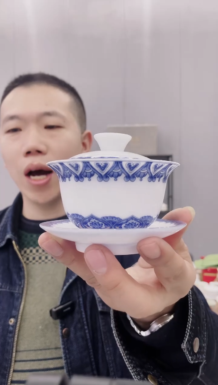 【闪购商品】【席欢李商城】冰玉瓷万花不落地