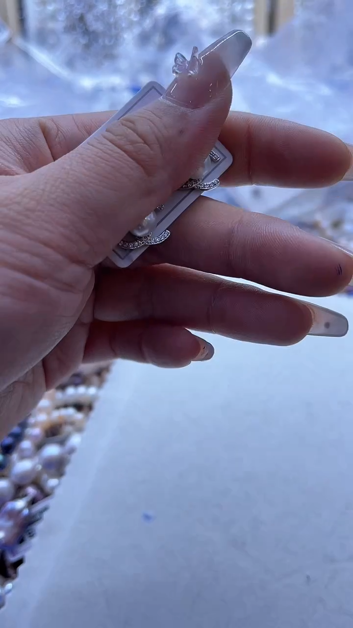 【闪购商品】淡水珍珠耳饰银S925镶嵌903