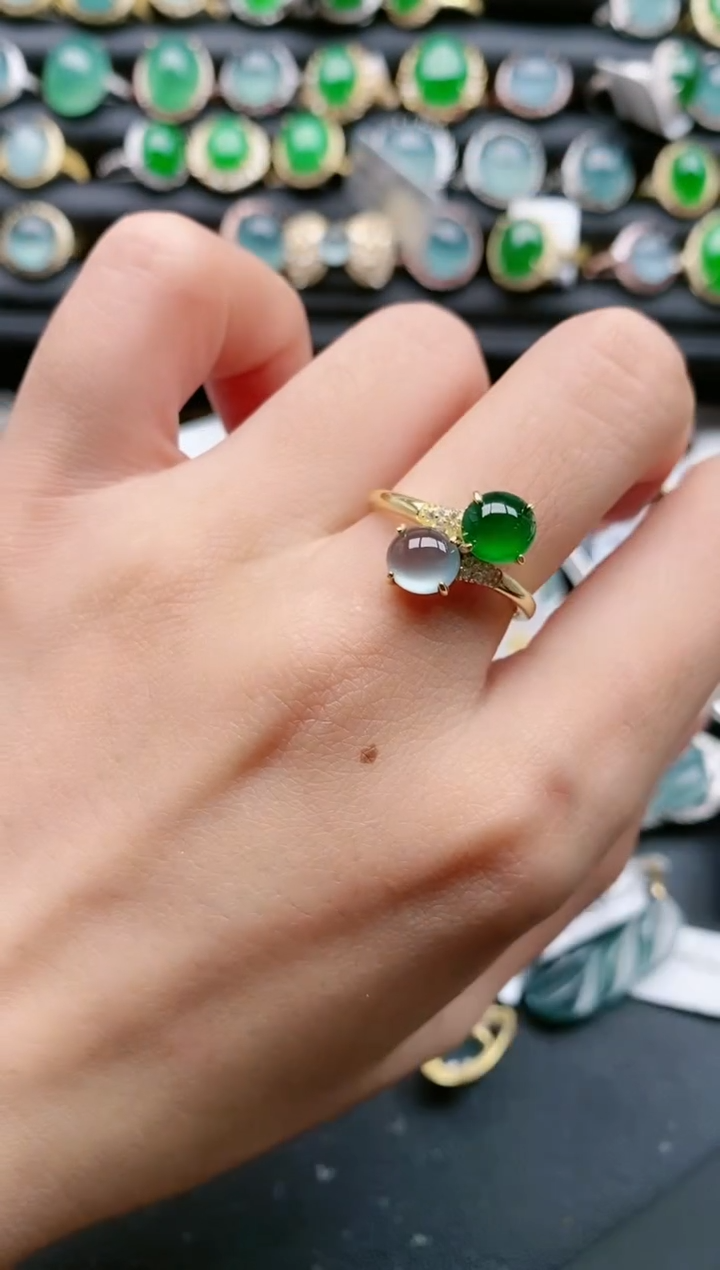 【闪购商品】翡翠戒指银S925镶嵌1111111