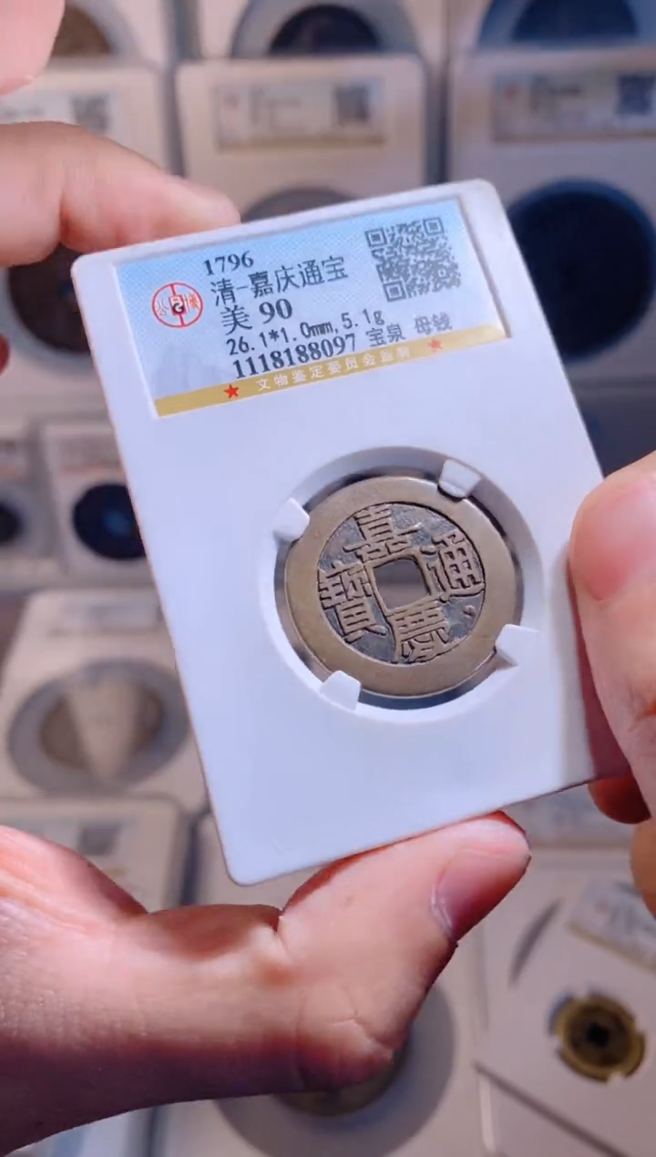 【闪购商品】铜嘉庆通宝宝泉母钱