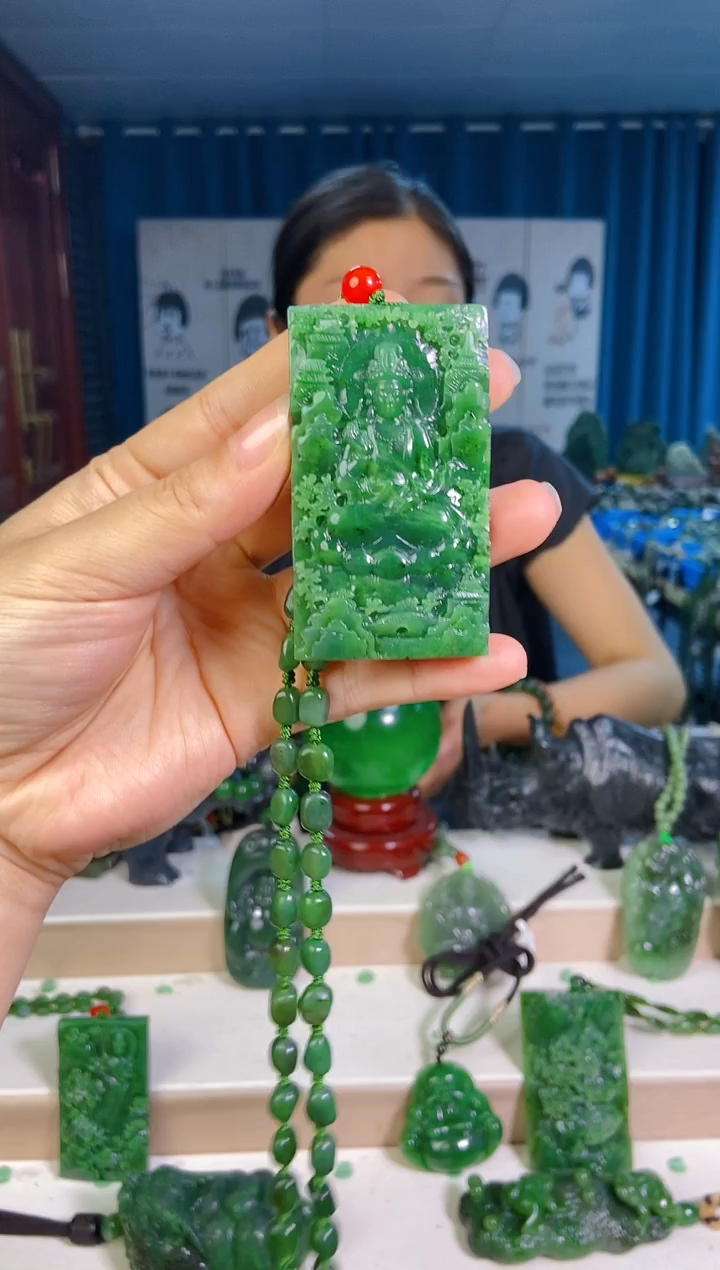 和田玉未镶嵌挂件1