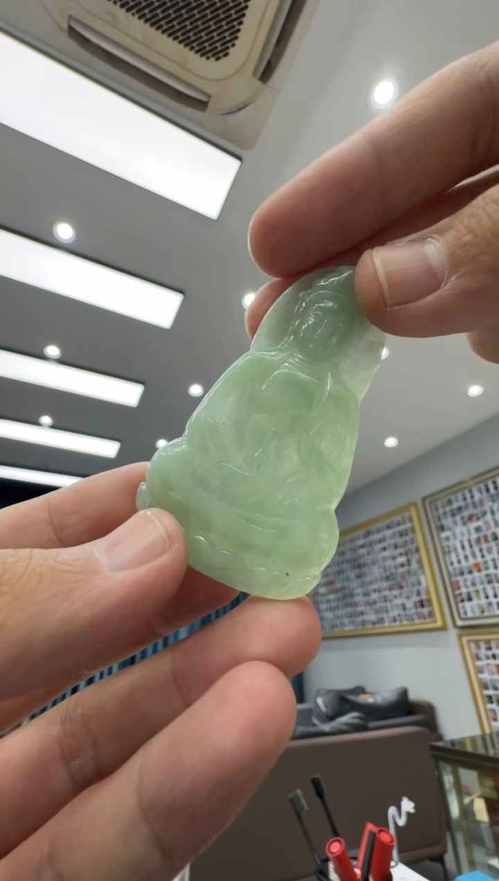 颈饰未镶嵌翡翠天然翡翠A货孤品一件