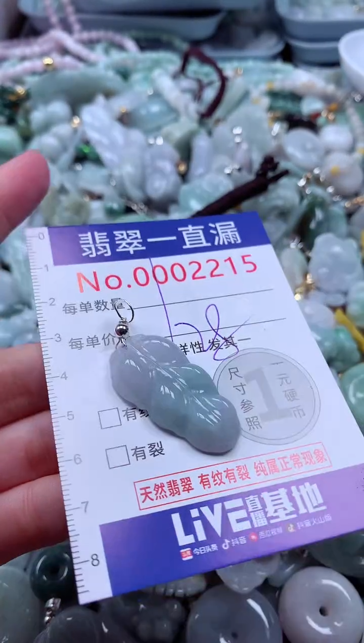 翡翠未镶嵌吊坠(不含链)2215