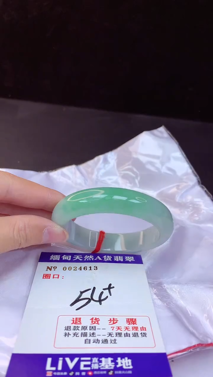 【闪购商品】翡翠手镯未镶嵌54+             