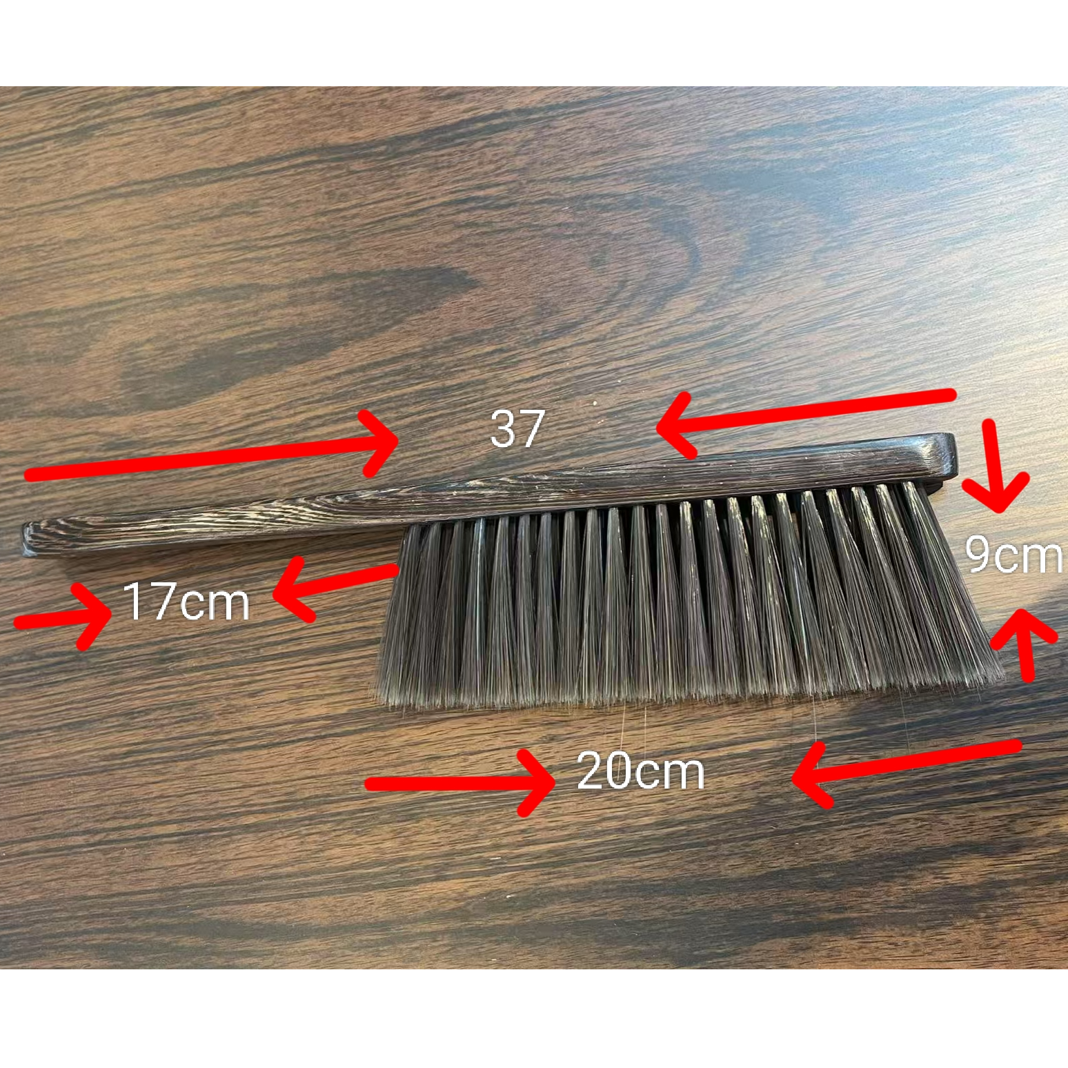 0088四排鸡翅木刷子扫炕扫床扫把防静电软毛刷长柄除尘除尘高档