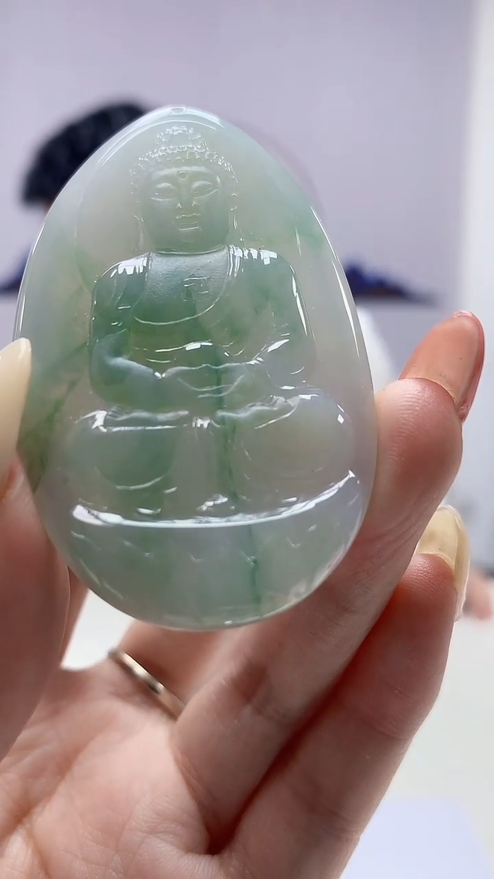 【闪购商品】定制翡翠未镶嵌5028DD-毛货挂件144