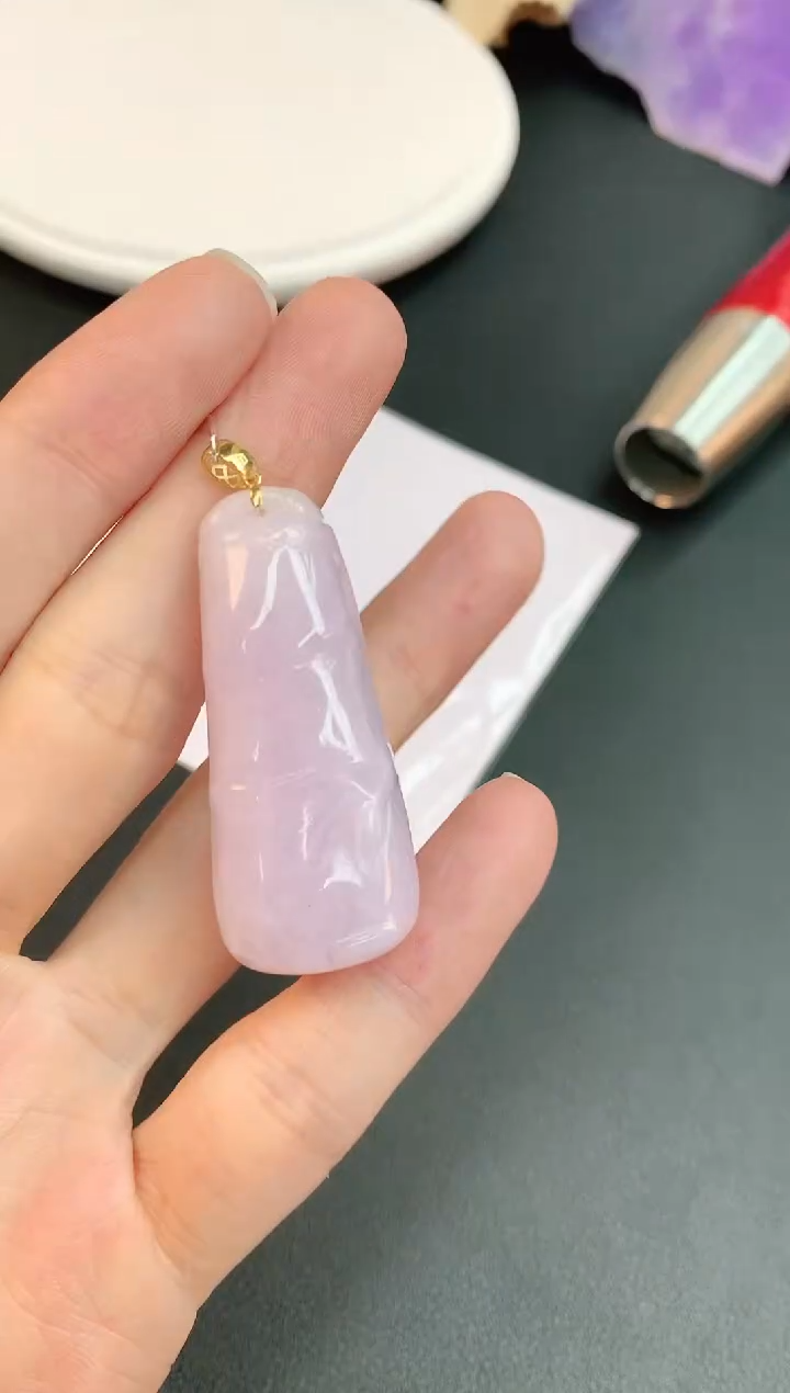 【闪购商品】翡翠颈饰18K金镶嵌 赠礼盒证书 小君