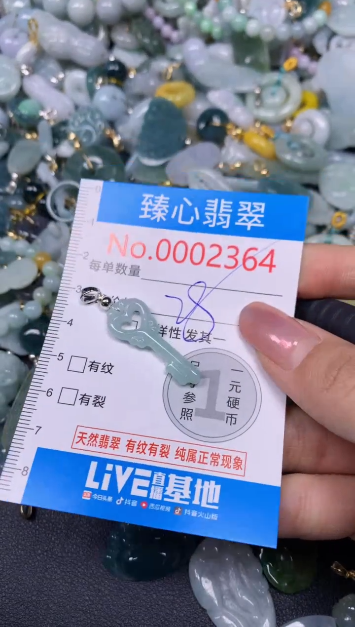 【闪购商品】翡翠颈饰未镶嵌含绳0002364