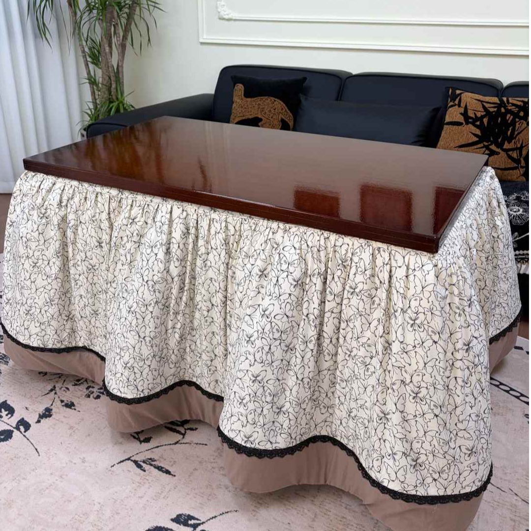 【单脱胆被新款】新款加厚烤火罩印花脱胆电取暖桌罩茶几被罩家用