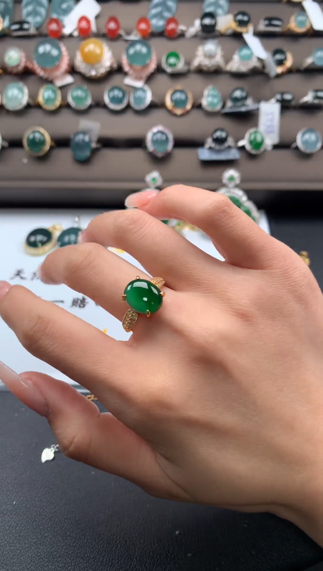 【闪购商品】翡翠戒指银S925镶嵌3123213123