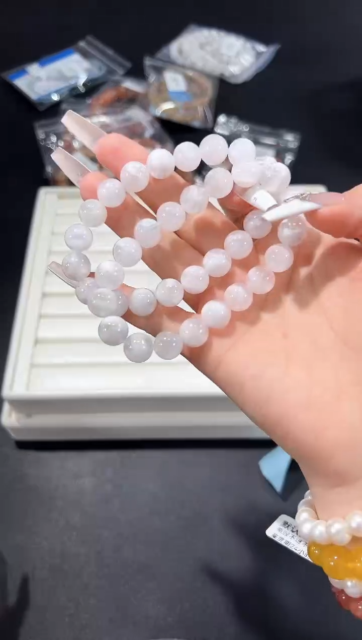 未镶嵌手串水晶30u多样性发其一【1条】默认微瑕10mm