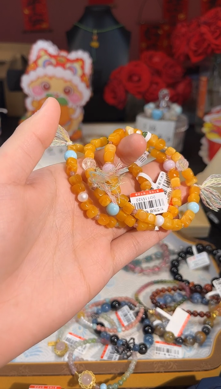 【闪购商品】蜜蜡手链未镶嵌Q871多样性发货一件