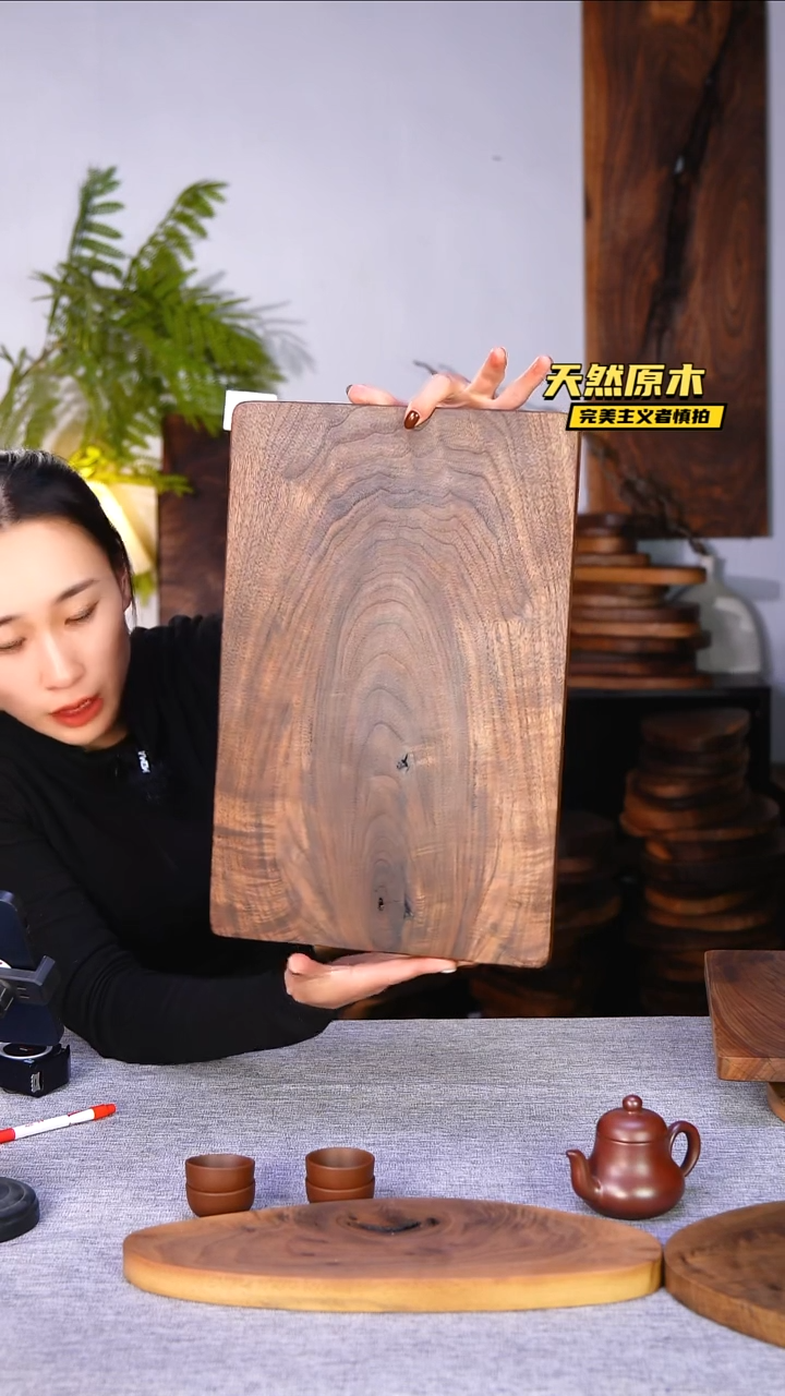 木北美黑胡桃原木.干裂疤结不属于商品质量问题完美主义者慎拍
