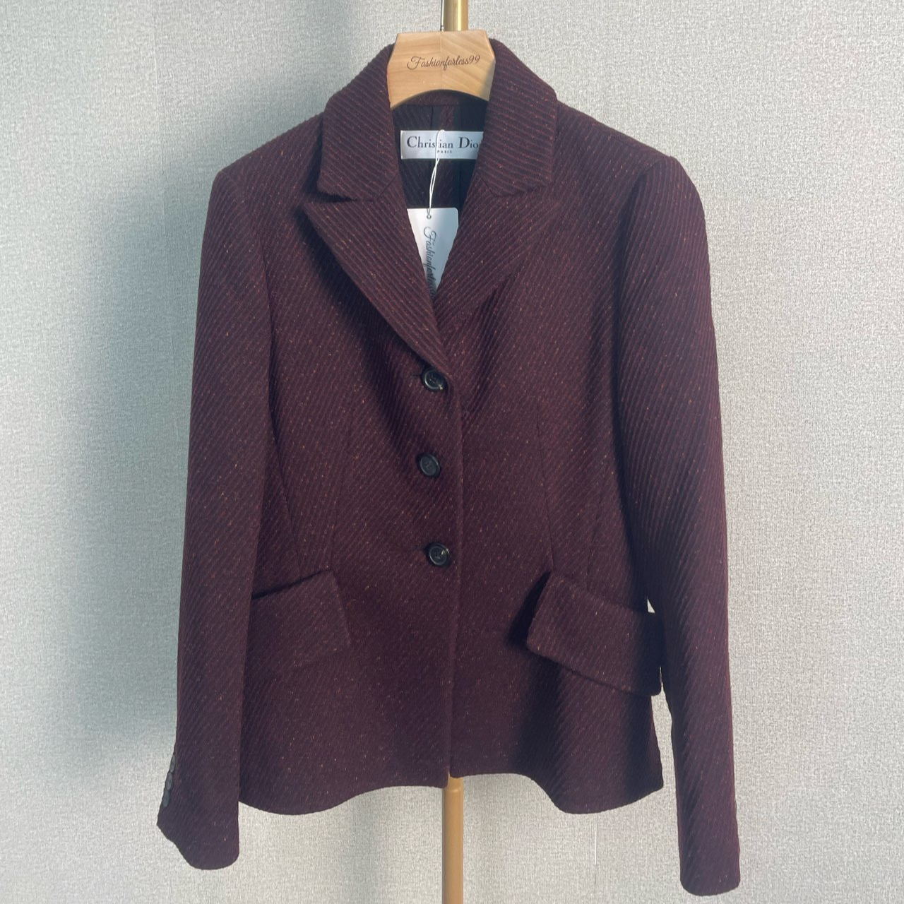 99新 DIOR/迪奥 Dior 酒红色西装外套 36 13098743
