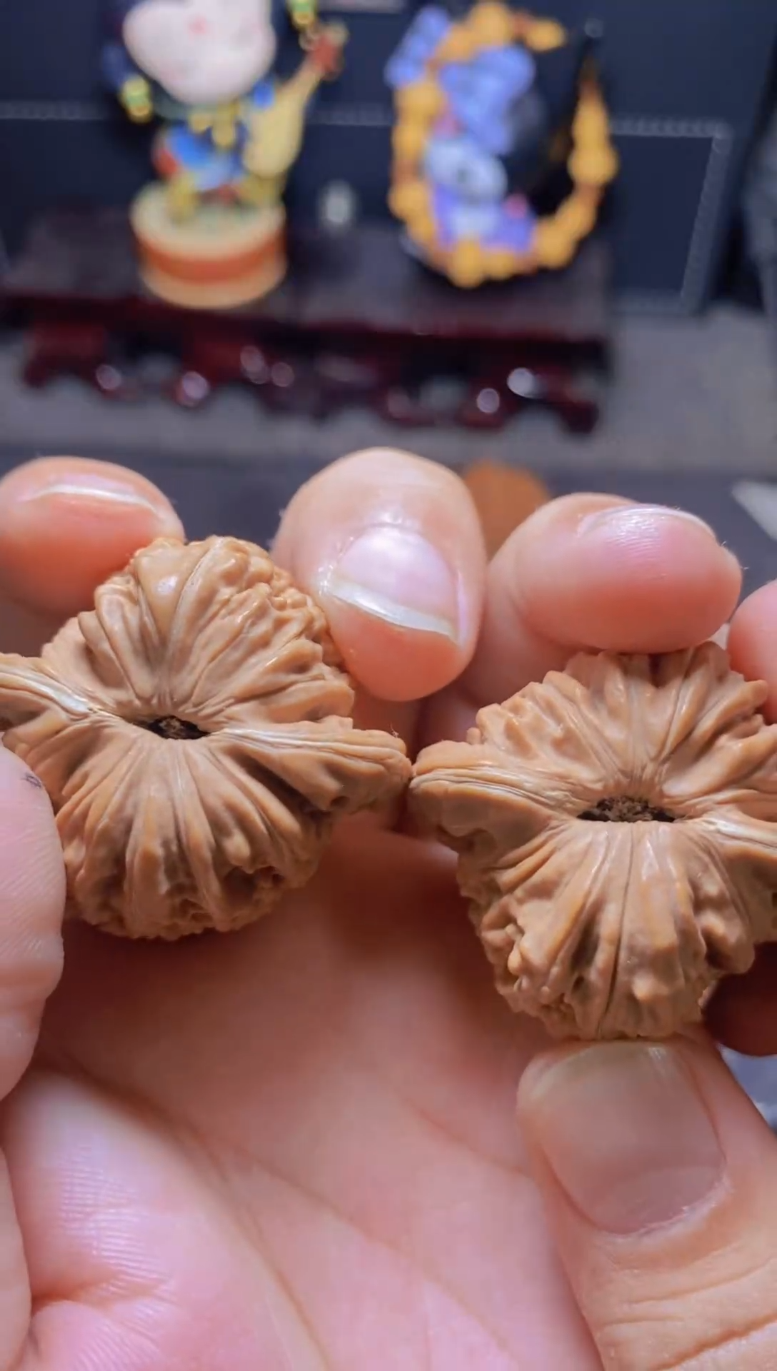 文玩核桃吊坠四座楼