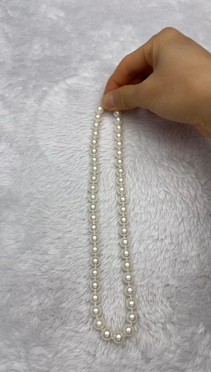 项链银S925镶嵌海水珍珠AK8.5-9mm