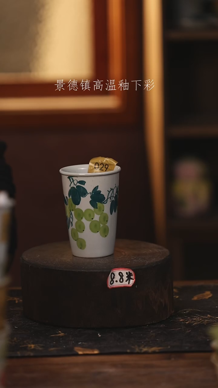 陶瓷景德镇高温釉下手绘陶瓷@L029@