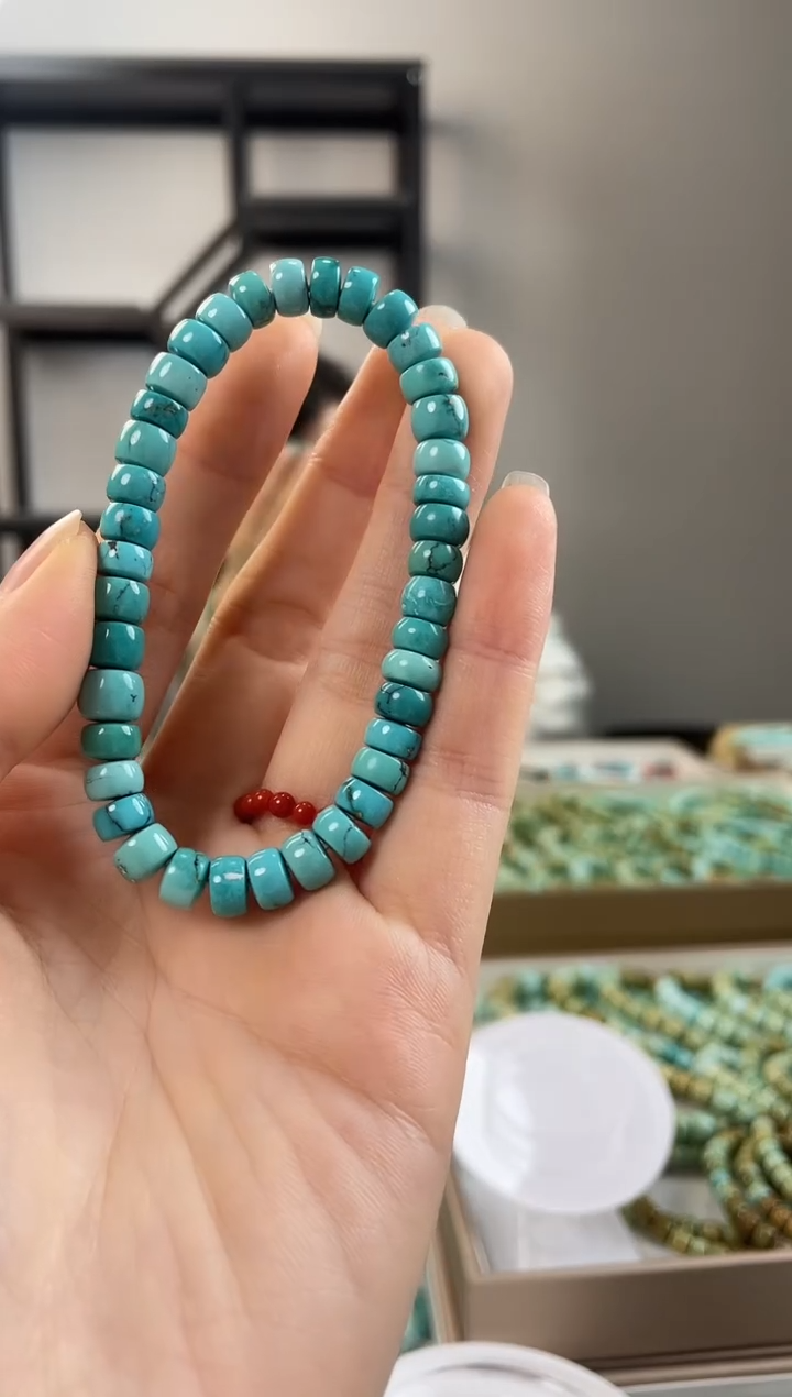 【闪购商品】绿松石珠宝奇石未镶嵌7+mm