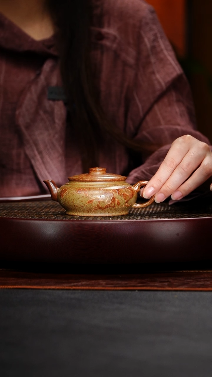 茶壶紫砂成进窑 线圆157 柴烧 130毫升