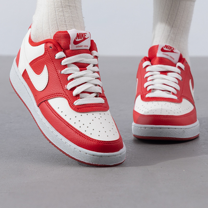 【达人专属】耐克女鞋2025红色新年款低帮透气休闲运动板鞋DH3158
